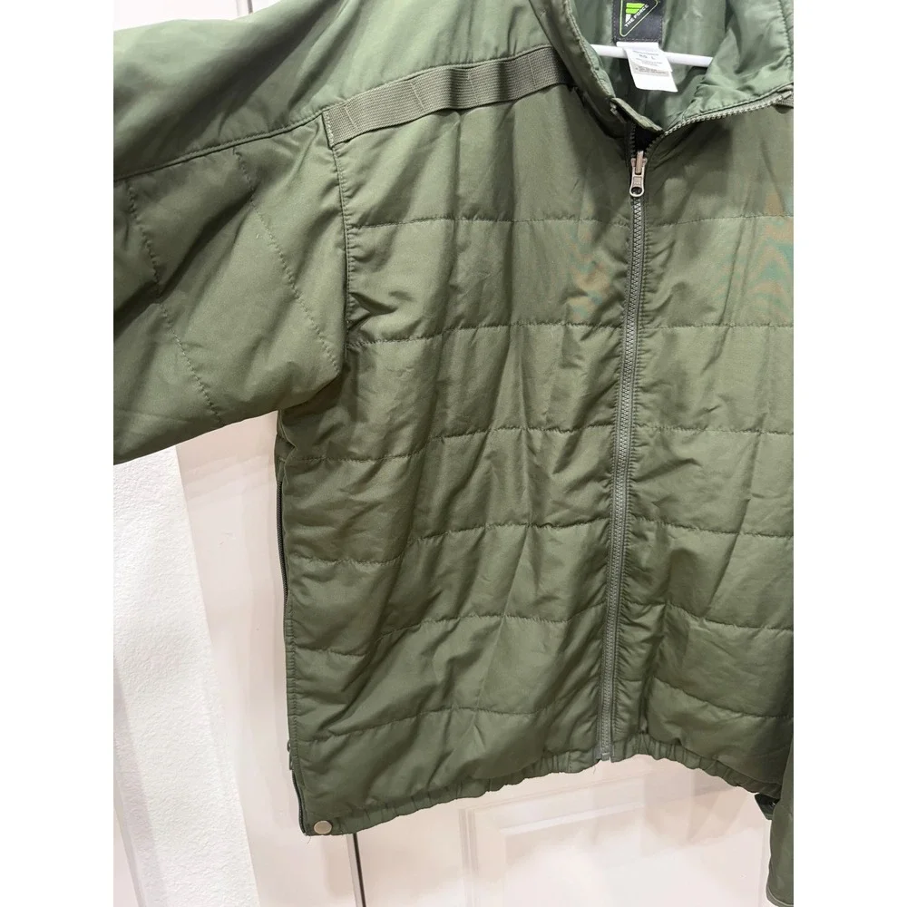 The Force Made For Heroes Mens Green Tactical Puffer Jacket Full Zip Large‎ RG L